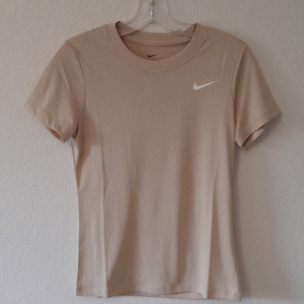 Nike Women's DRI FIT Beige Short Sleeve Tee NWOT